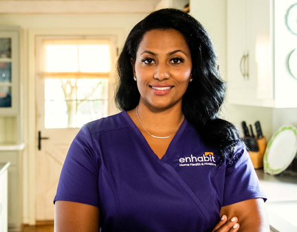 An Enhabit employee